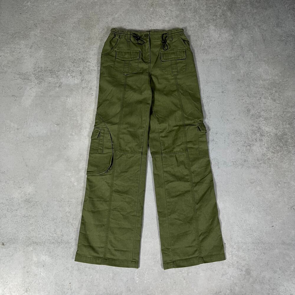 Relaxed Straight Cargo Brandy Melville Green Women’s Baggy Pants One Size